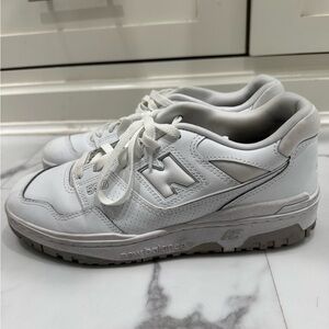 New Balance Gray and White Athletic Shoes